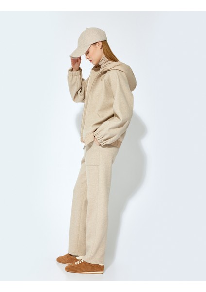 x Şahika Ercümen - Beli Lastikli Cepli Yumuşak Dokulu Kışlık Pantolon fiyatları