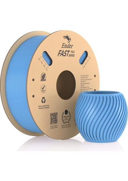 Fast Açık Mavi 1.75MM Pla 3D Baskı Filamenti