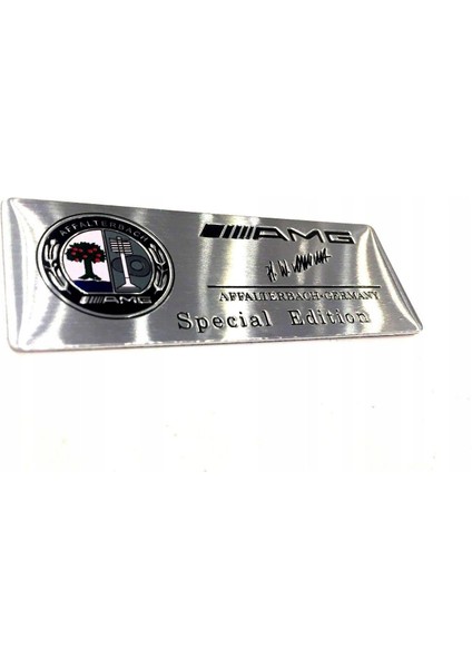 MERCEDES-BENZ Special Edition Sticker Gri Zemin Siyah Logo Renkli
