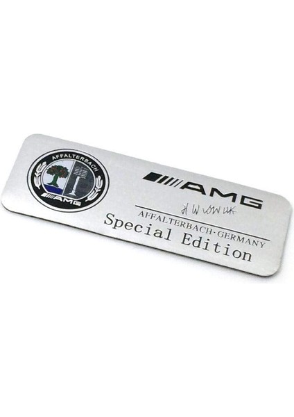 MERCEDES-BENZ Special Edition Sticker Gri Zemin Siyah Logo Renkli fiyatları