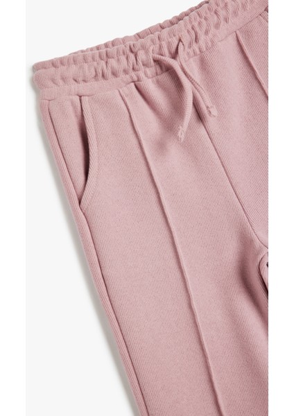 Basic Eşofman Altı Nervürlü Beli Lastikli Cepli modelleri