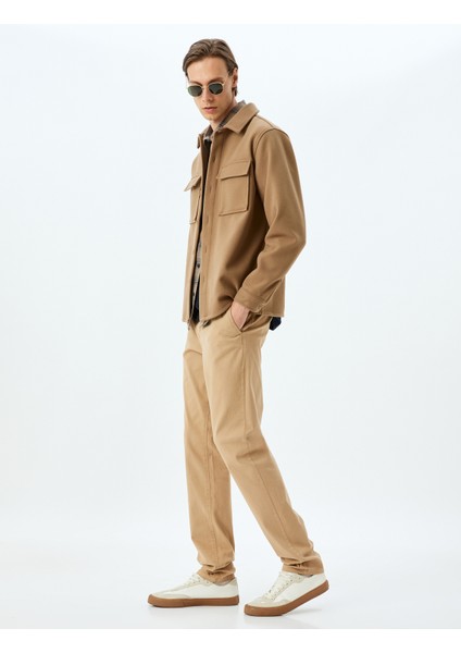 Slim Fit Pamuklu Gabardin Pantolon fiyatları