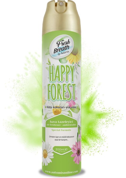 Aerosol Araç Kokusu 300ML - Happy Forest