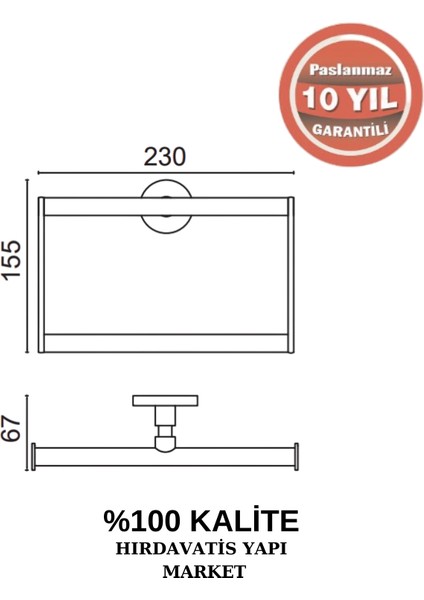 Paslanmaz Pirinç Flora Kare Havluluk fiyatları