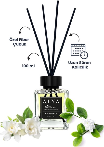 Nature\'s Scents Gardenia Bambu Çubuklu Oda Kokusu- Gardenya Kokusu