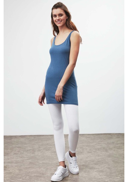 Bella Slim Fit Organik Cotton Mavi T-Shirt indirimleri