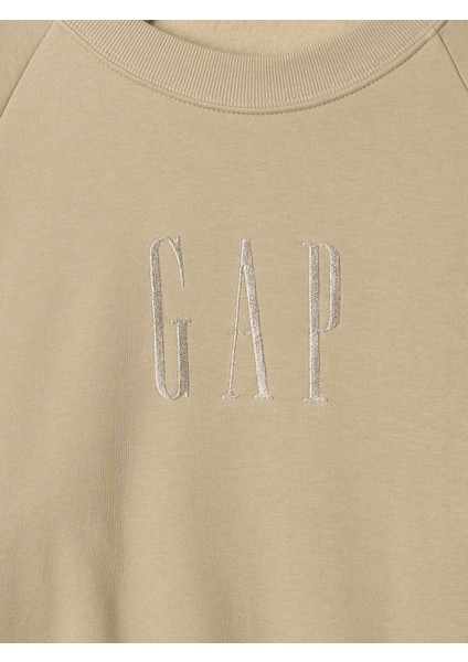 Kadın Bej Gap Logo Vintage Soft Raglan Sweatshirt