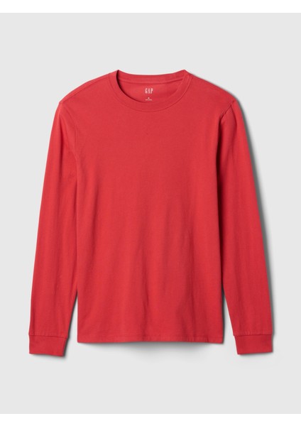 Erkek Kırmızı Everyday Soft Sıfır Yaka T-Shirt