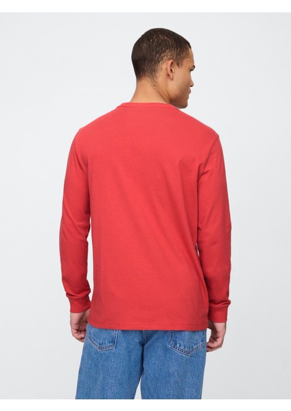 Erkek Kırmızı Everyday Soft Sıfır Yaka T-Shirt