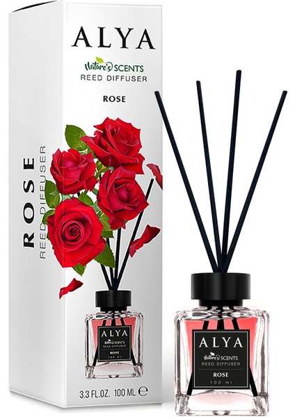 Nature\'s Scents Rose Bambu Çubuklu Oda Kokusu- Gül Kokusu