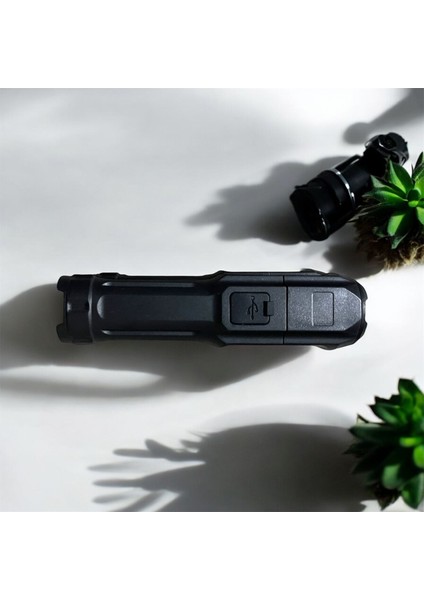Ultra Parlak Usb'li Şarj Edilebilir El Feneri 3 Fonksiyonlu fiyatları