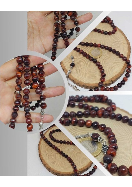 Şahin Gözü Taşı 99LUK Tesbih 8mm (11152)