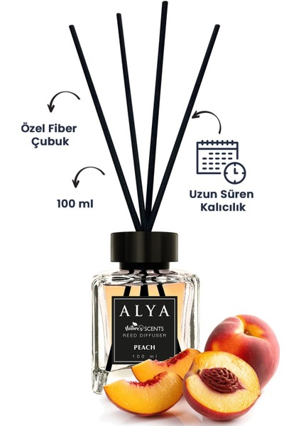 Nature\'s Scents Peach Bambu Çubuklu Oda Kokusu- Şeftali Kokusu