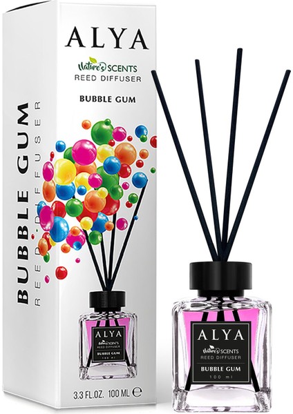 Nature's Scents Bubble Gum Bambu Çubuklu Oda Kokusu