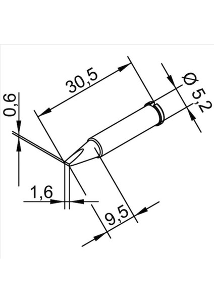 102CDLF16 Havya Ucu, Icon Serisi Havya Ucu 1.6mm