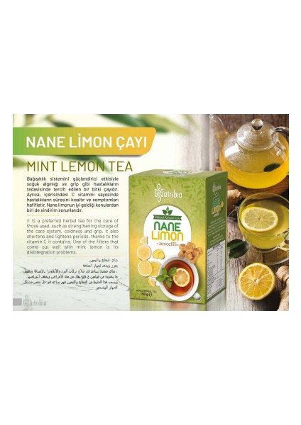 %100 Doğal Küp Formunda Zencefilli Nane-Limon Çayı 150 Gr.