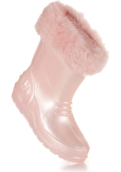 Manas Sedefli Su Geçirmez Kız Çocuk Yağmur Çizmesi