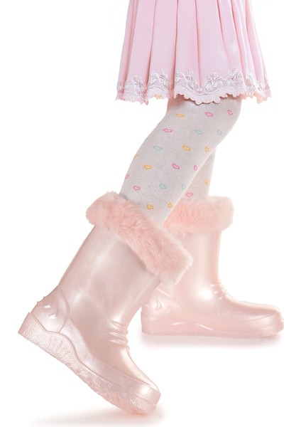 Manas Sedefli Su Geçirmez Kız Çocuk Yağmur Çizmesi fırsatları