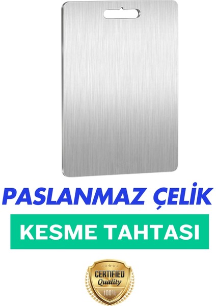 Paslanmaz Çelik Kesme Tahtası, Antibakteriyel, 304 Kalite
