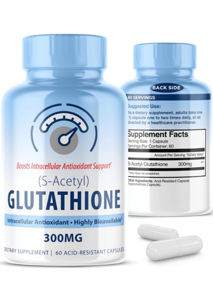 S-Acetyl L-Glutathione 300MG 60 Capsul.made In Usa