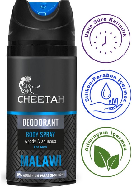 Malawı Woody & Aqueous Erkek Deodorant 150 ml