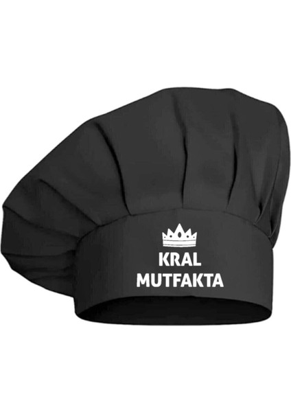 Ayarlanabilir Siyah Mutfak Aşçı Şapkası, Konfor ve Şıklık Sunar