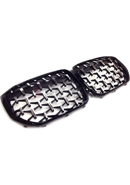 S-Dizayn Bmw X5 G05 Ön Panjur Böbrek Parlak Siyah Çerçeveli Krom Diamond Model 2018 Üzeri fırsatları