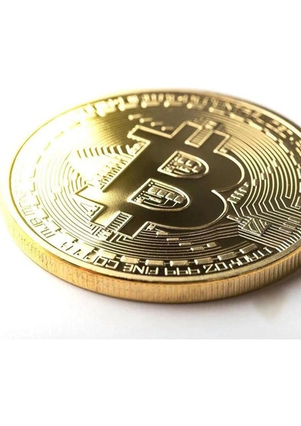 Premium Kalite Ithal Bitcoin Hatıra Madeni Para Gold Renk Koleksiyon Özel Kutulu