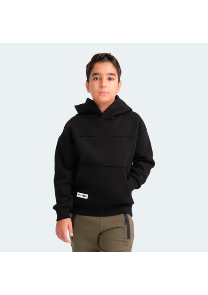 LENE Unisex Çocuk Sweatshirt Siyah