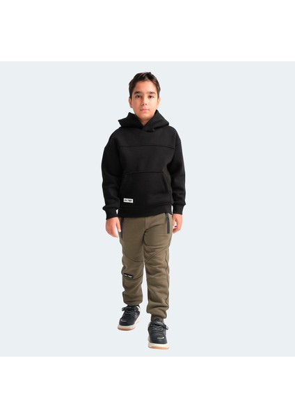 LENE Unisex Çocuk Sweatshirt Siyah