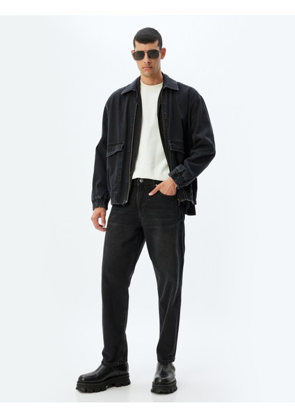 Vintage Straight Kot Pantolon Cep Detaylı Pamuklu fiyatları