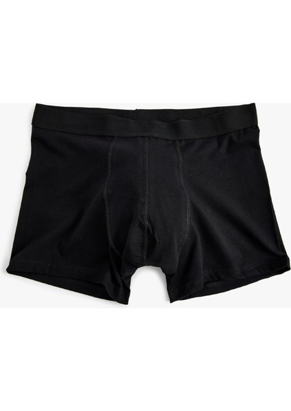 Boxer Seti 3'lü Slim Fit Palmiye Baskılı Pamuk Karışımlı