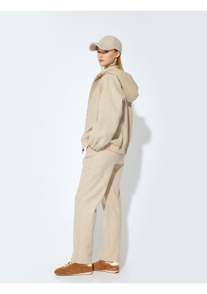 x Şahika Ercümen - Yumuşak Dokulu Cepli Eşofman Pantolon