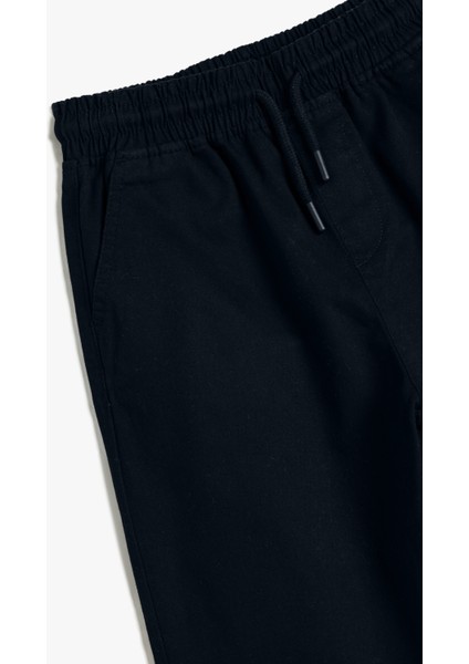Jogger Pantolon Cepli Pamuklu Beli Lastikli modelleri
