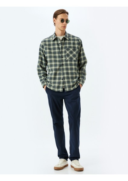 Slim Fit Pamuklu Gabardin Pantolon