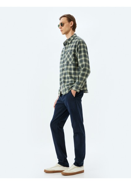 Slim Fit Pamuklu Gabardin Pantolon