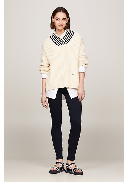 Kadın Th Flex Como Yüksek Bel Skinny Jeans - Lacivert