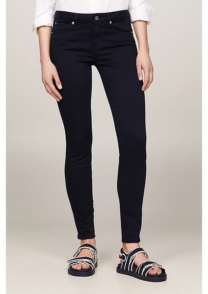 Kadın Th Flex Como Yüksek Bel Skinny Jeans - Lacivert