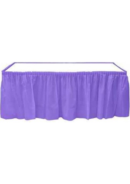 Mor Plastik Masa Eteği