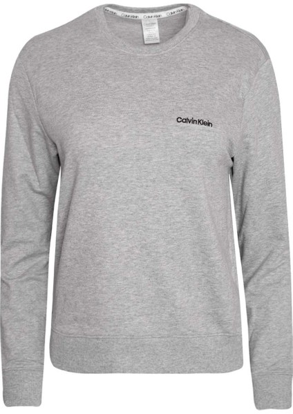 Kadın L/s Marka Logolu Sweatshirt - Gri