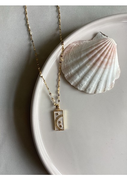 Gold Renk Çelik Tarot Kolye