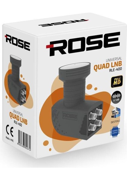 R0-400 UNIVERSAL QUAD DÖRTLÜ LNB 0.1DB