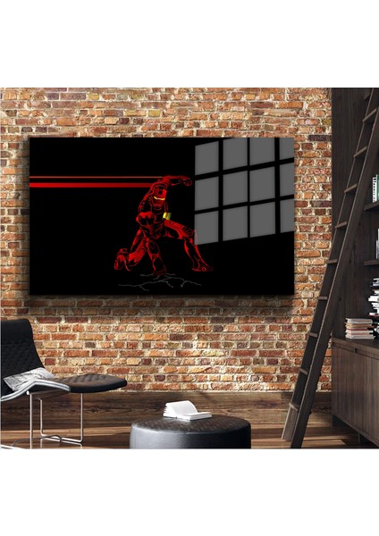 Süper Kahramanlar Yapay Zeka Destekli, 3D Dekoratif Baskı Yatay Cam Tablo 417 fiyatları