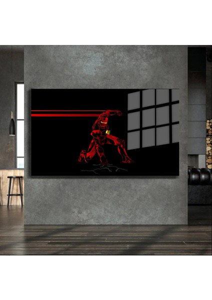 Süper Kahramanlar Yapay Zeka Destekli, 3D Dekoratif Baskı Yatay Cam Tablo 417 modelleri