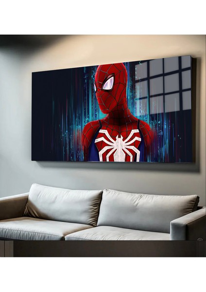Süper Kahramanlar Yapay Zeka Destekli, 3D Dekoratif Baskı Yatay Cam Tablo 23