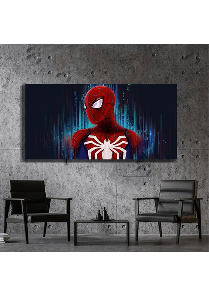 Süper Kahramanlar Yapay Zeka Destekli, 3D Dekoratif Baskı Yatay Cam Tablo 23