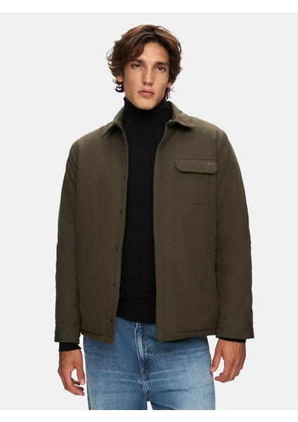 Gömlek Yaka Teknık Yeşil Mont fiyatları