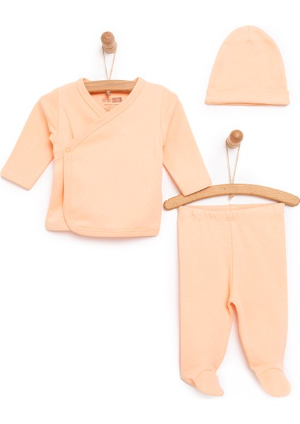 Yenidoğan Organik Zıbın-Şapka-Patikli Alt Unisex