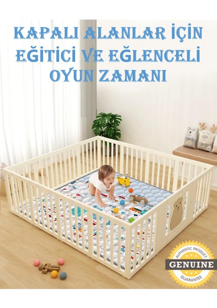 iİNFANT HOBBY Premium City Traffic Oyun Halısı Oyun Matı 150x140cm