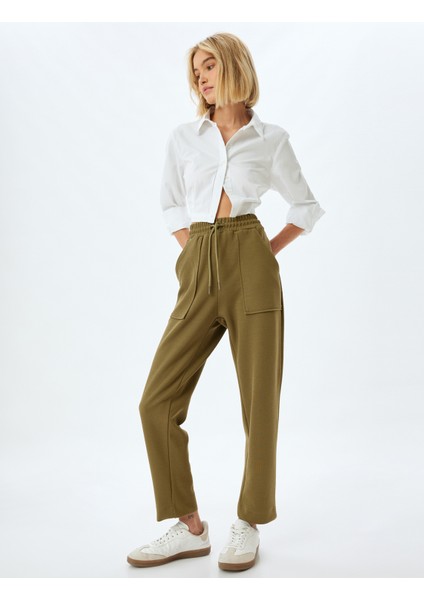 Eşofman Pantolon Cepli Beli Bağlamalı fiyatları